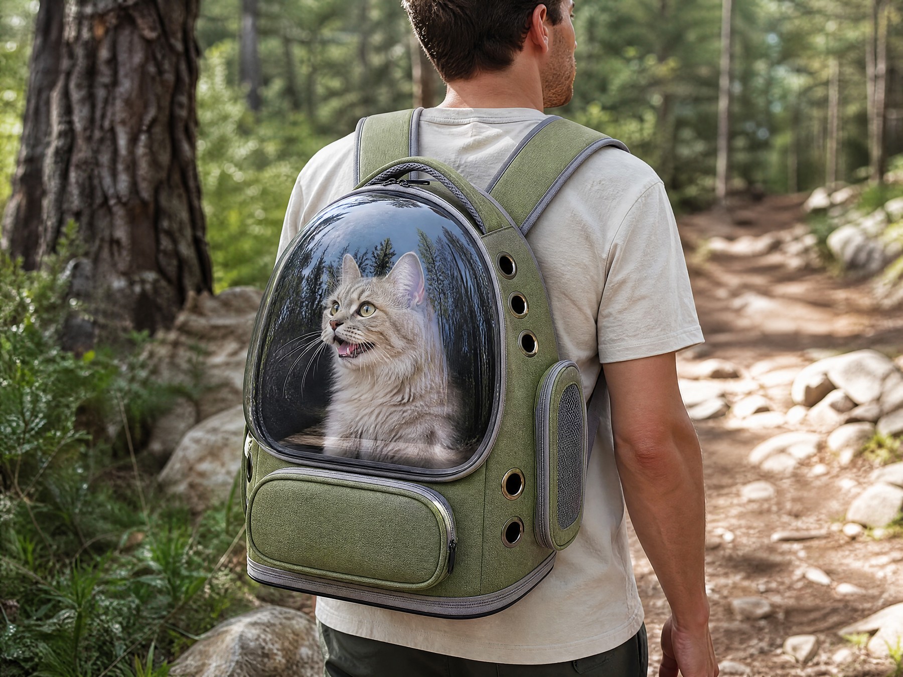 Backpack carry for longer walks