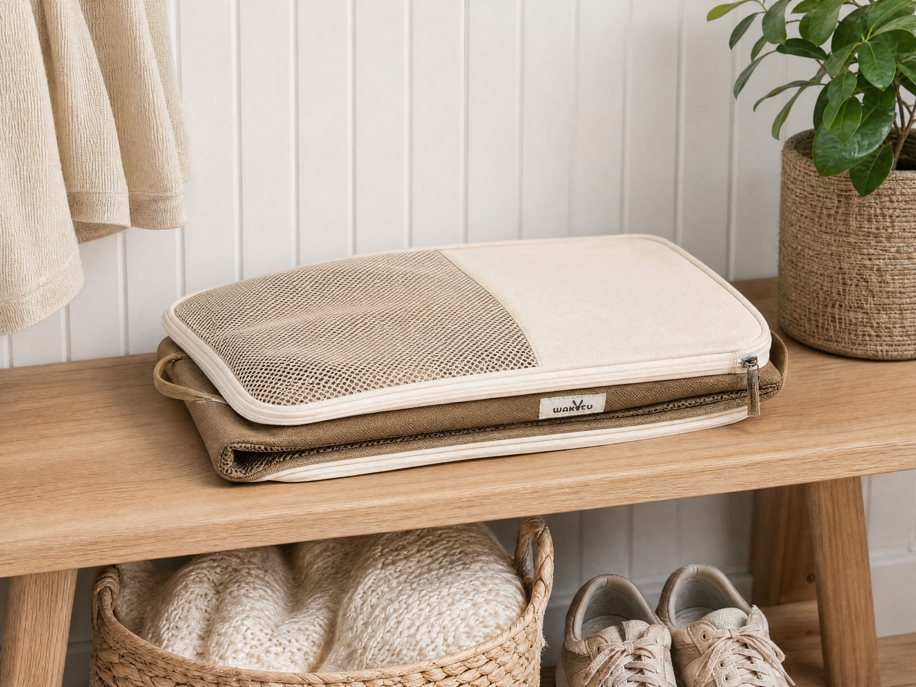 Flat as a folded towel