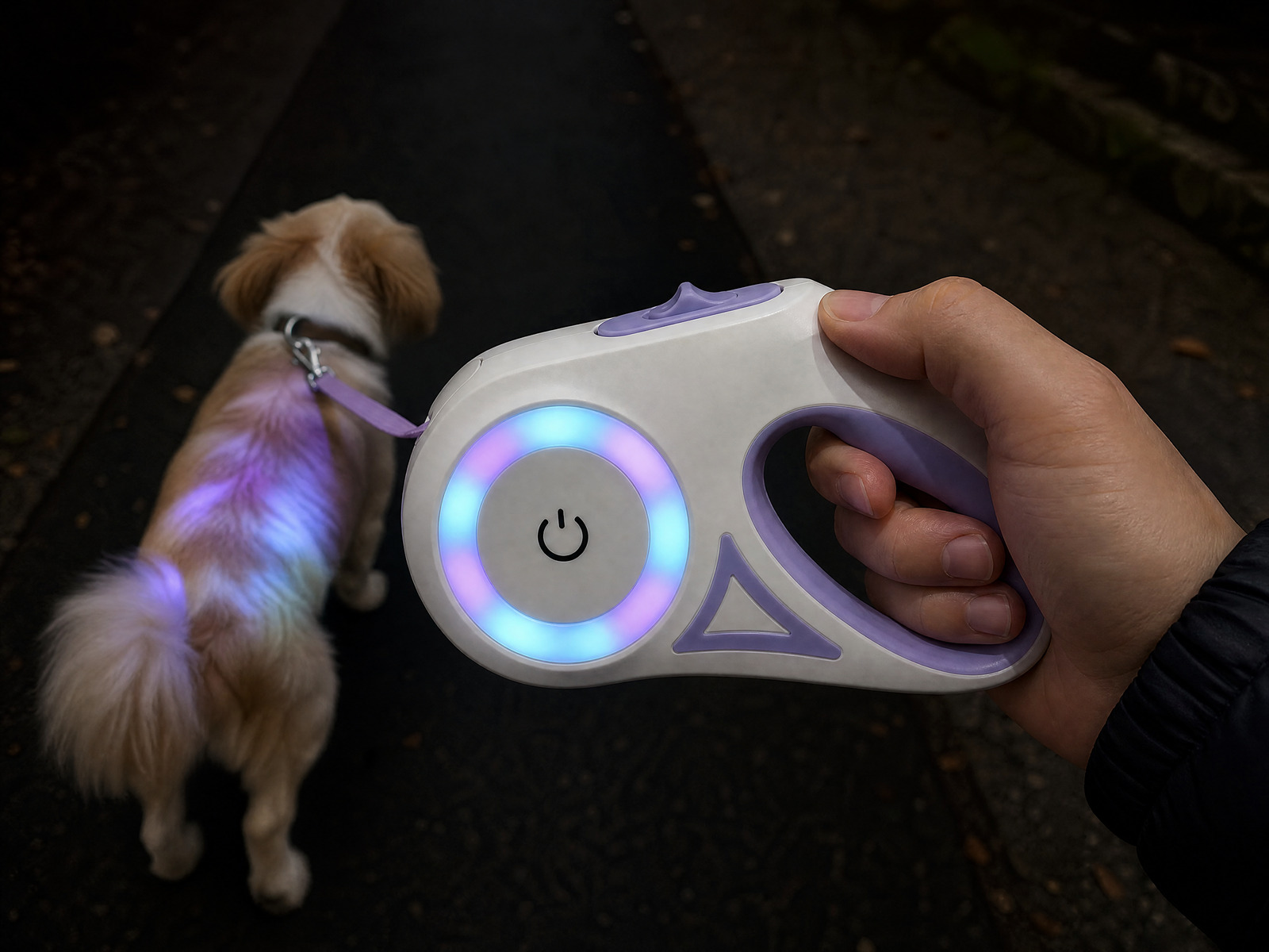 A color ring that cycles as you walk