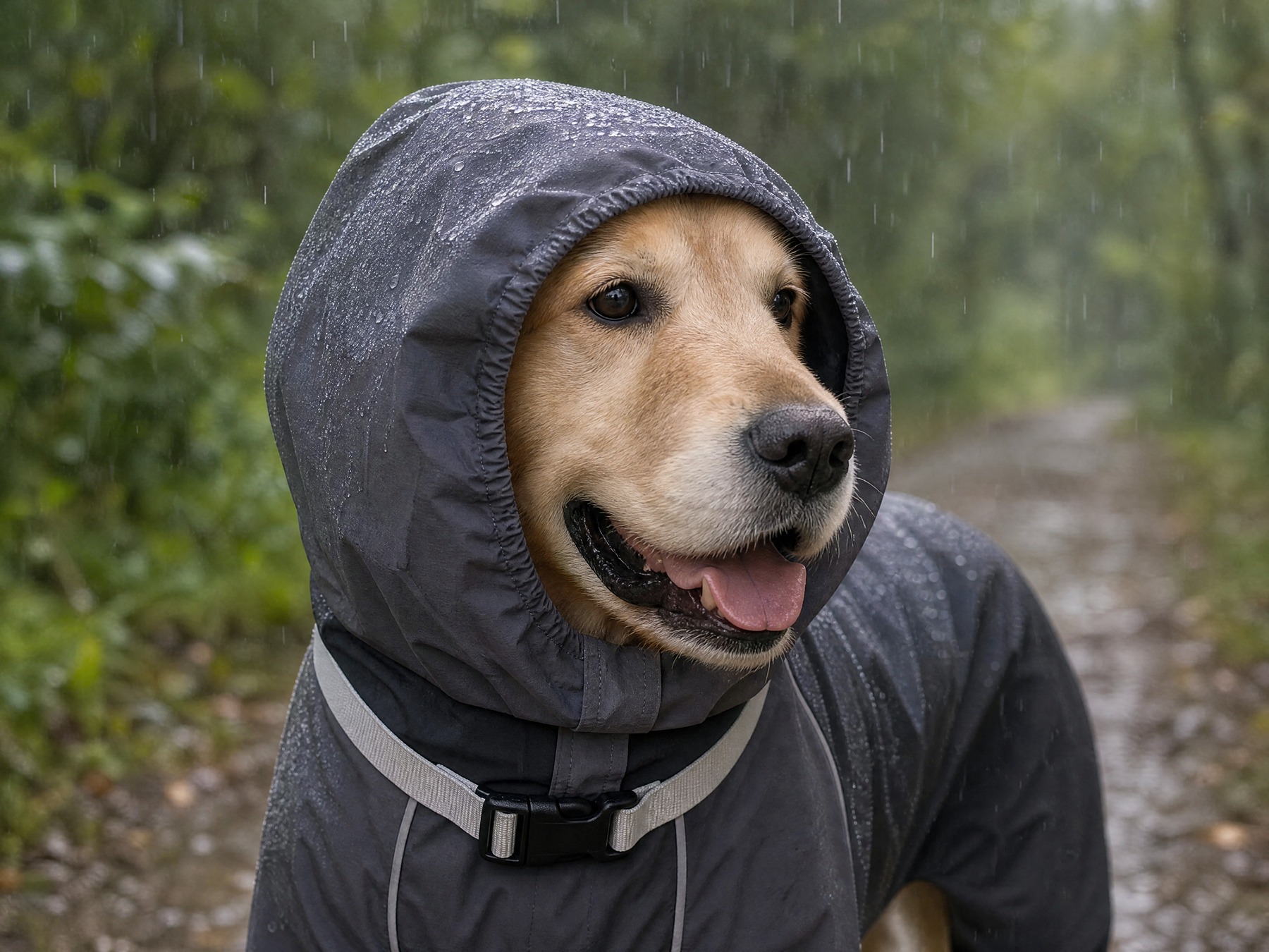A hood that leaves his face open