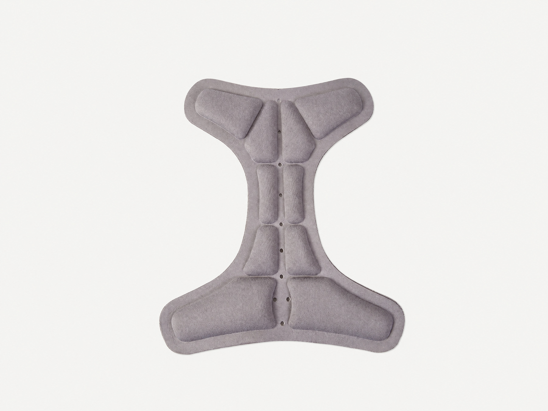 Moulded memory foam, not a strap edge